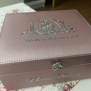 flower knows 7th anniversary pink makeup mirror storage box